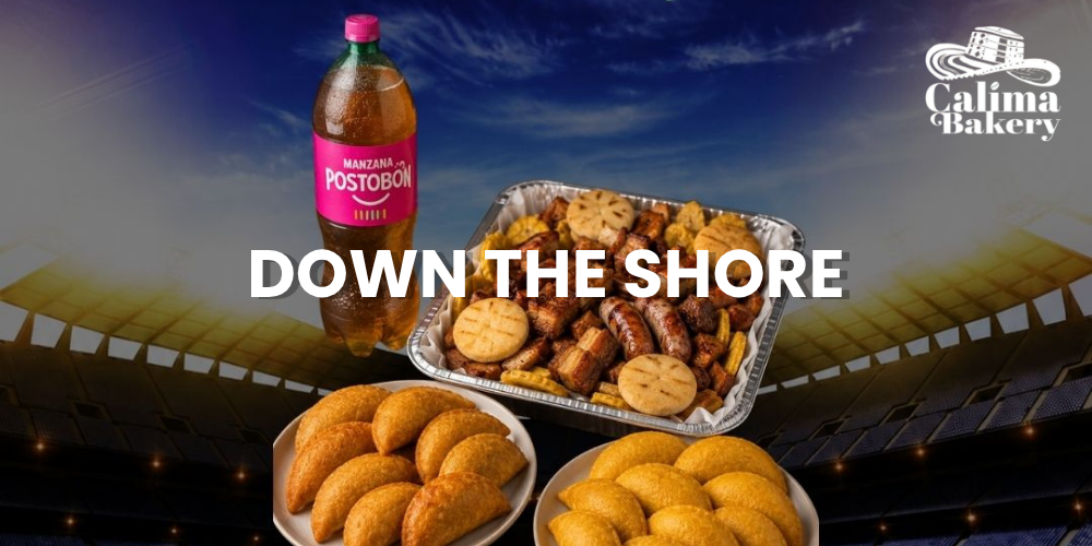 Box A box of fresh Colombian pastries from Calima Bakery, the perfect Jersey Shore Road Trip Snacks.